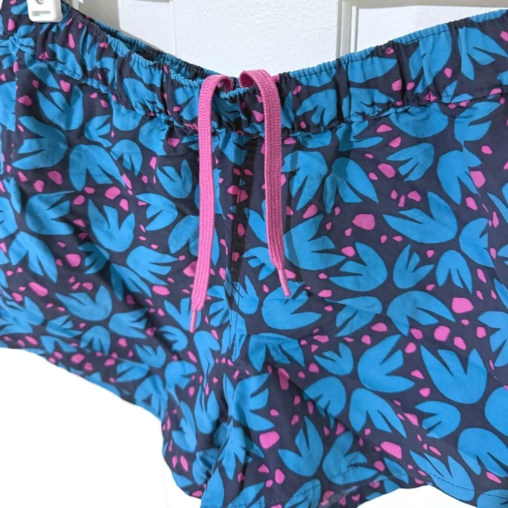Patagonia Baggies Shorts Womens Small Blue Pink Floral Print 2.5 Inseam 57058 - Picture 3 of 6